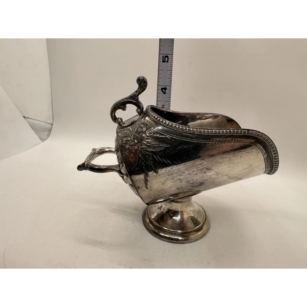 Antique Harrison Fisher HF & Co EPBM Silver Plate Sugar Scuttle No Scoop 957